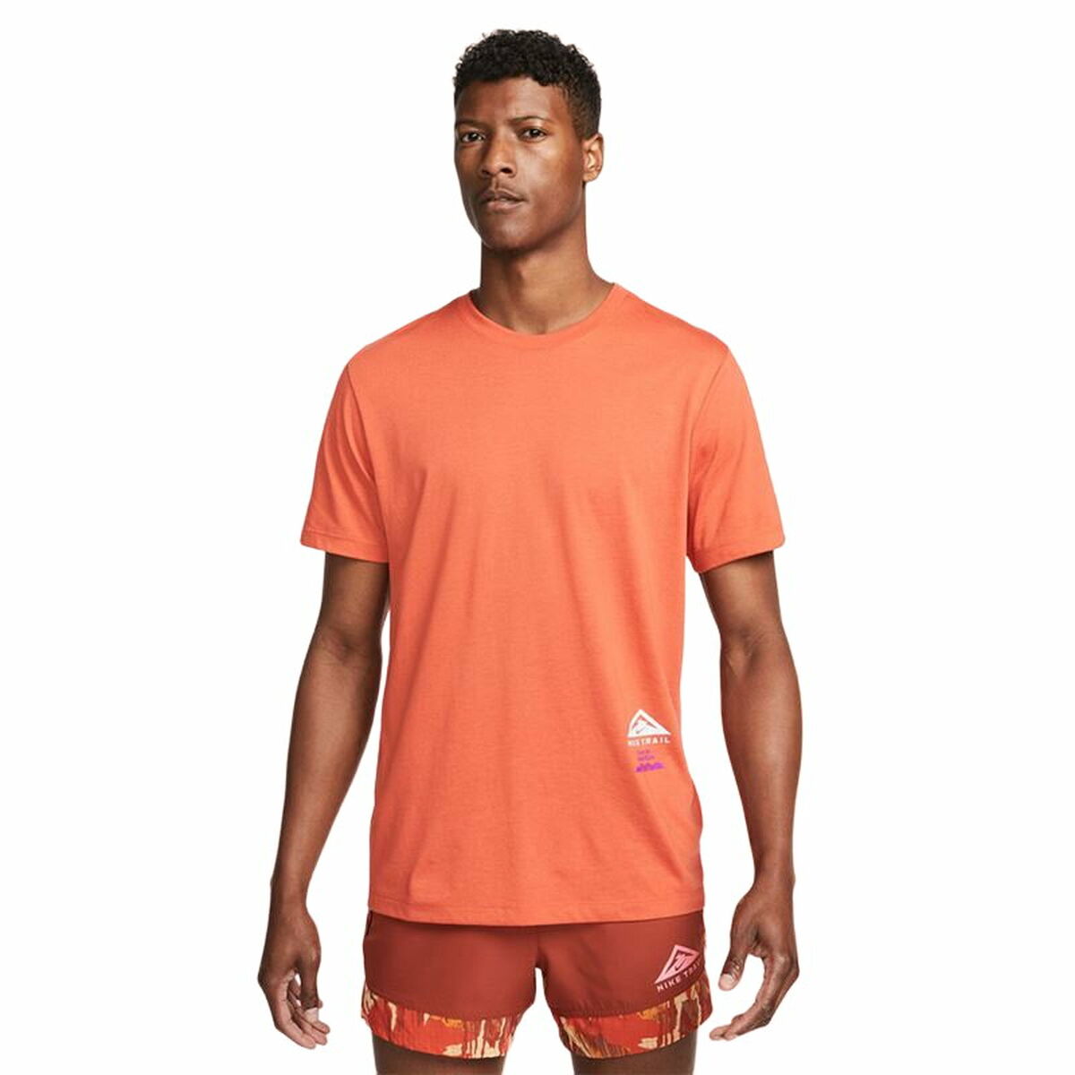 T-shirt med kortärm Herr Nike Dri-FIT Orange - 5