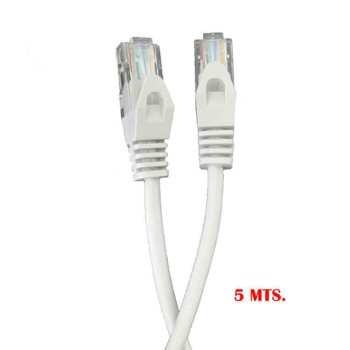 Nätkabel UTP Styv Kategori 5e EDM 56021 Vit Grå - 4