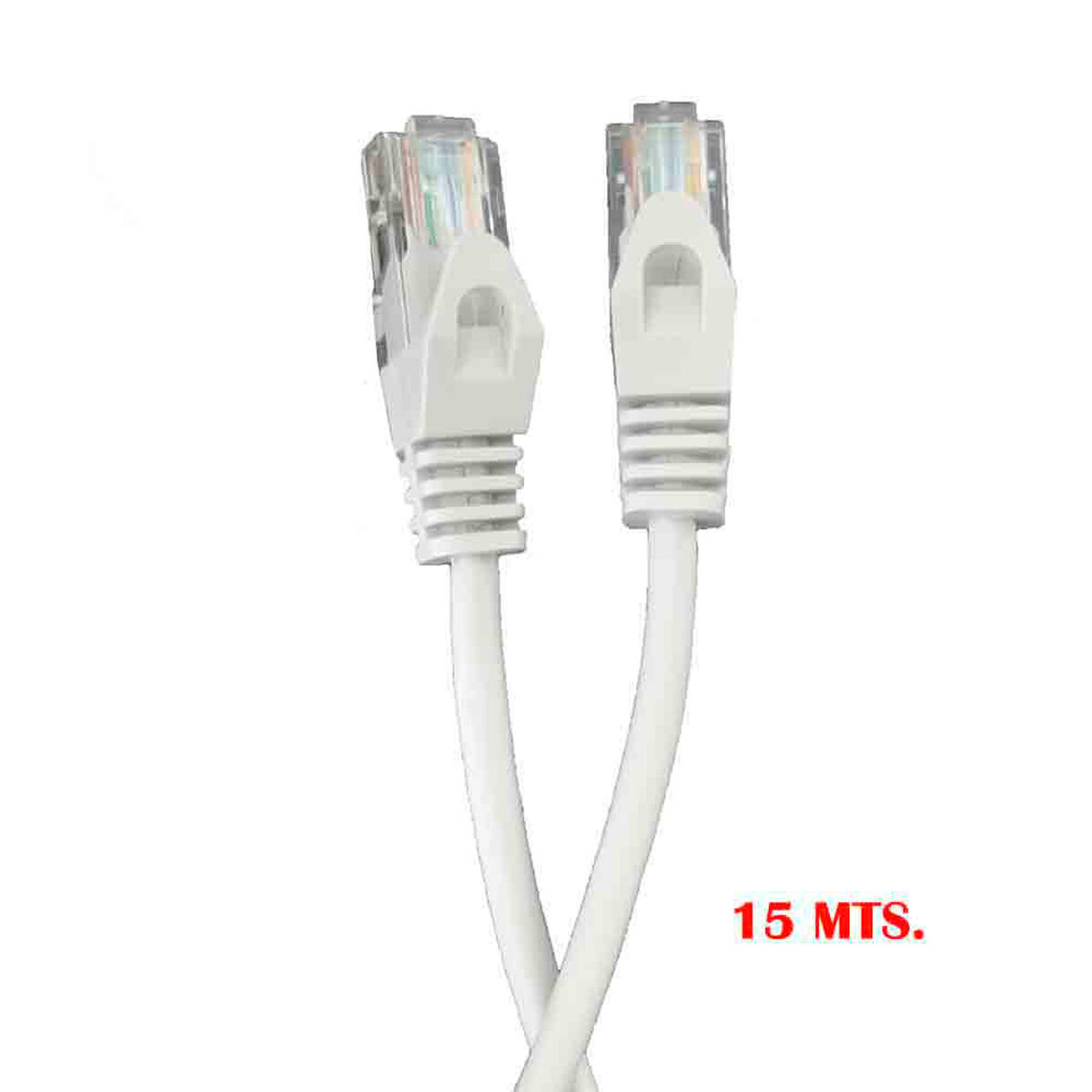 Nätkabel UTP Styv Kategori 5e EDM 56023 Vit Grå - 4