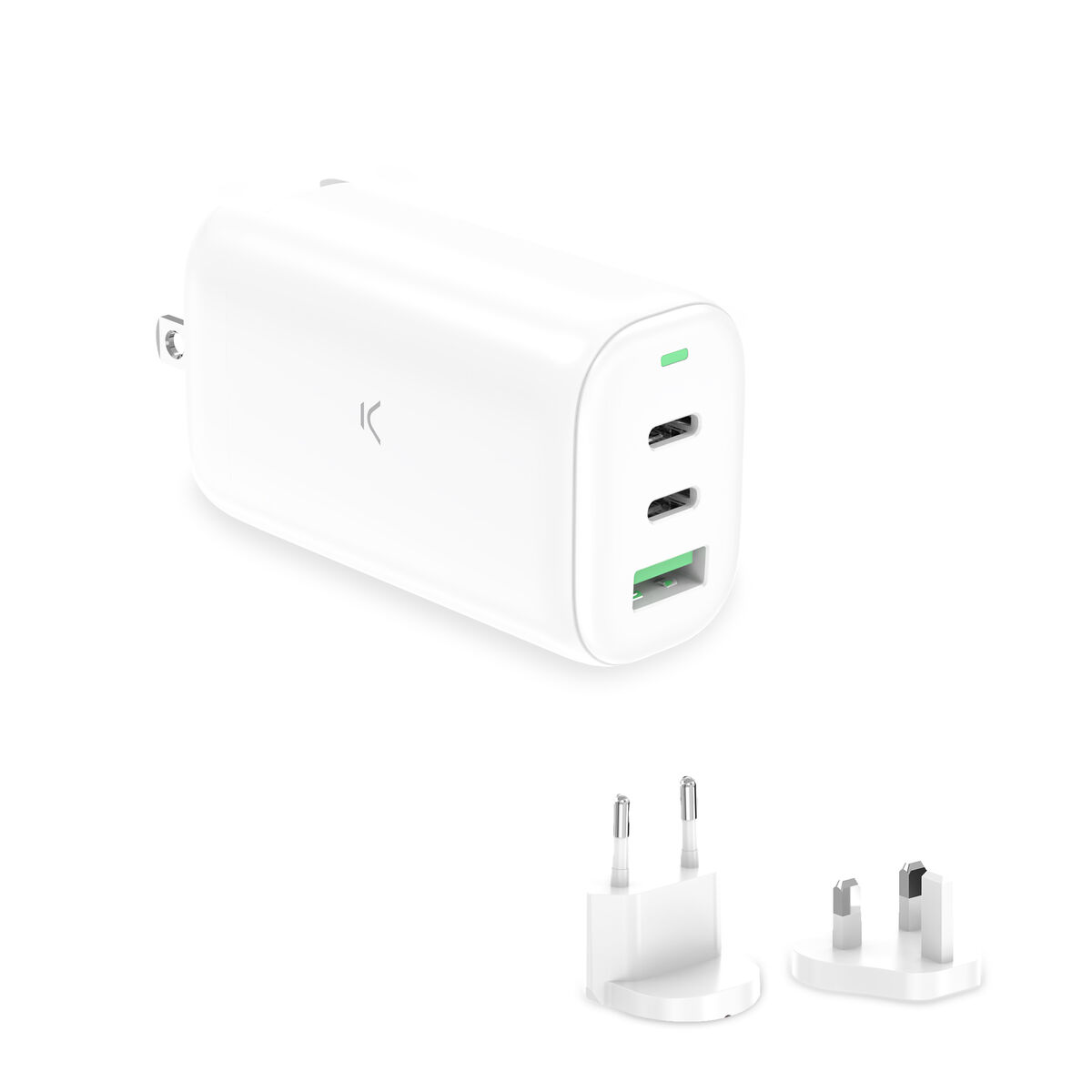 Väggladdare KSIX GaN Vit 65 W