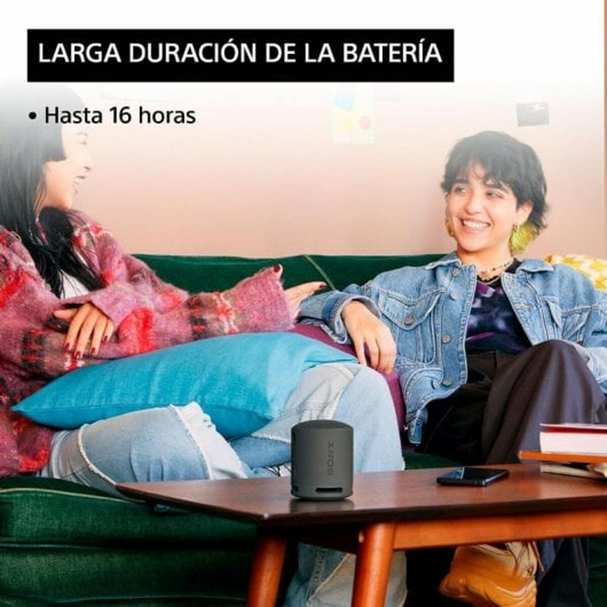 Bärbar Bluetooth Högtalare Sony SRSXB100L Blå - 5