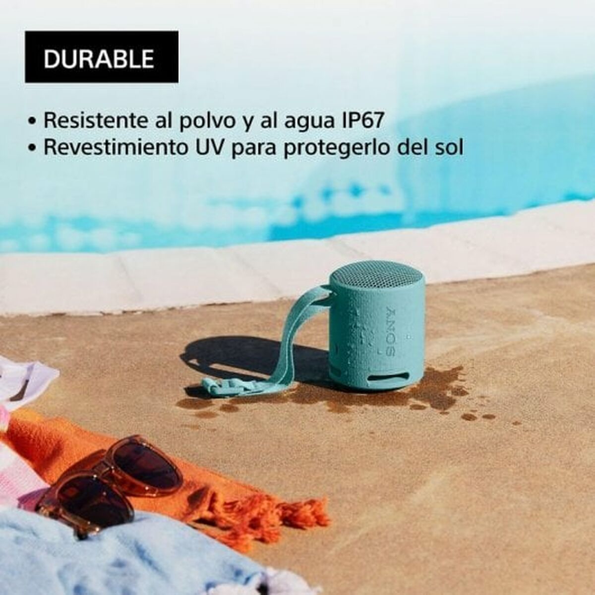 Bärbar Bluetooth Högtalare Sony SRSXB100L Blå - 4