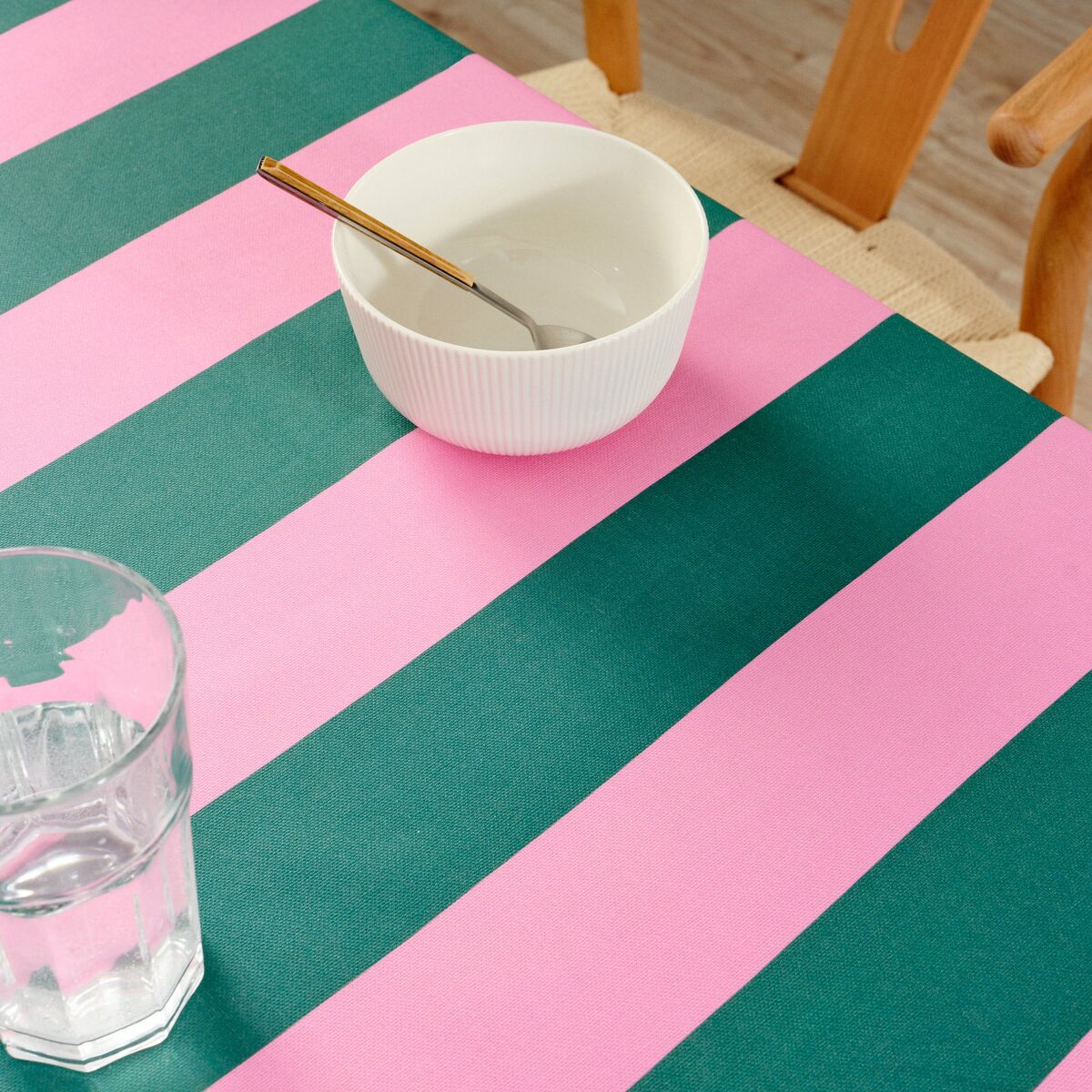Bordsduk Belum 0120-410 Multicolour Rosa 300 x 155 cm Ränder - 5