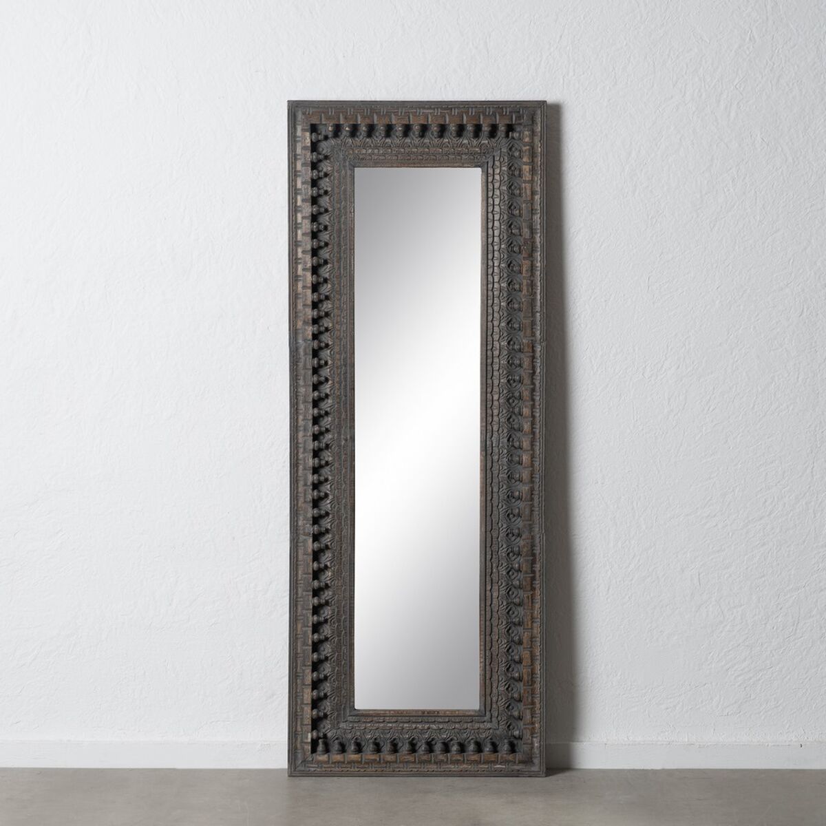 Garderobsspeglar Mörkbrun Vertikalt 67,3 x 5,1 x 176,5 cm - 2