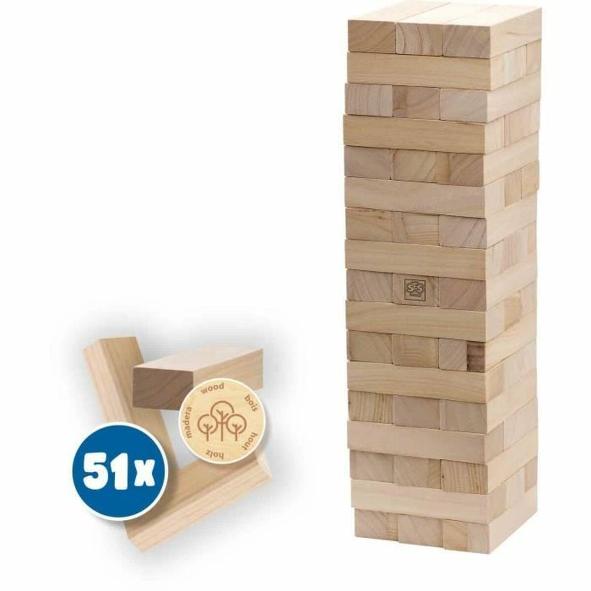 Skicklighetsspel SES Creative XXL Tumbling Tower - 3