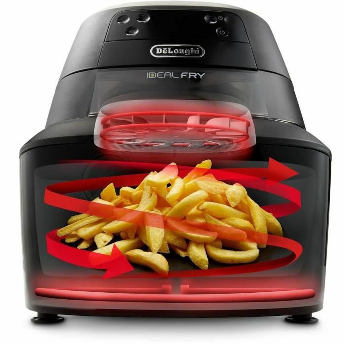 Luftfritös DeLonghi Svart 1400 W 1,25 kg - 6