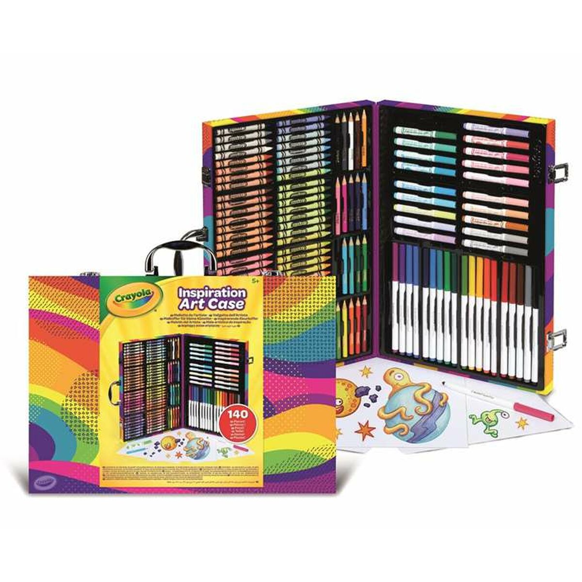 Målarset Crayola Rainbow 140 Delar - 2