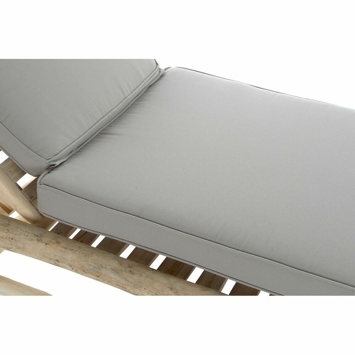 Edények DKD Home Decor Naturell Teak Polyester Ljusgrå (209 x 86 x 35 cm) - 6