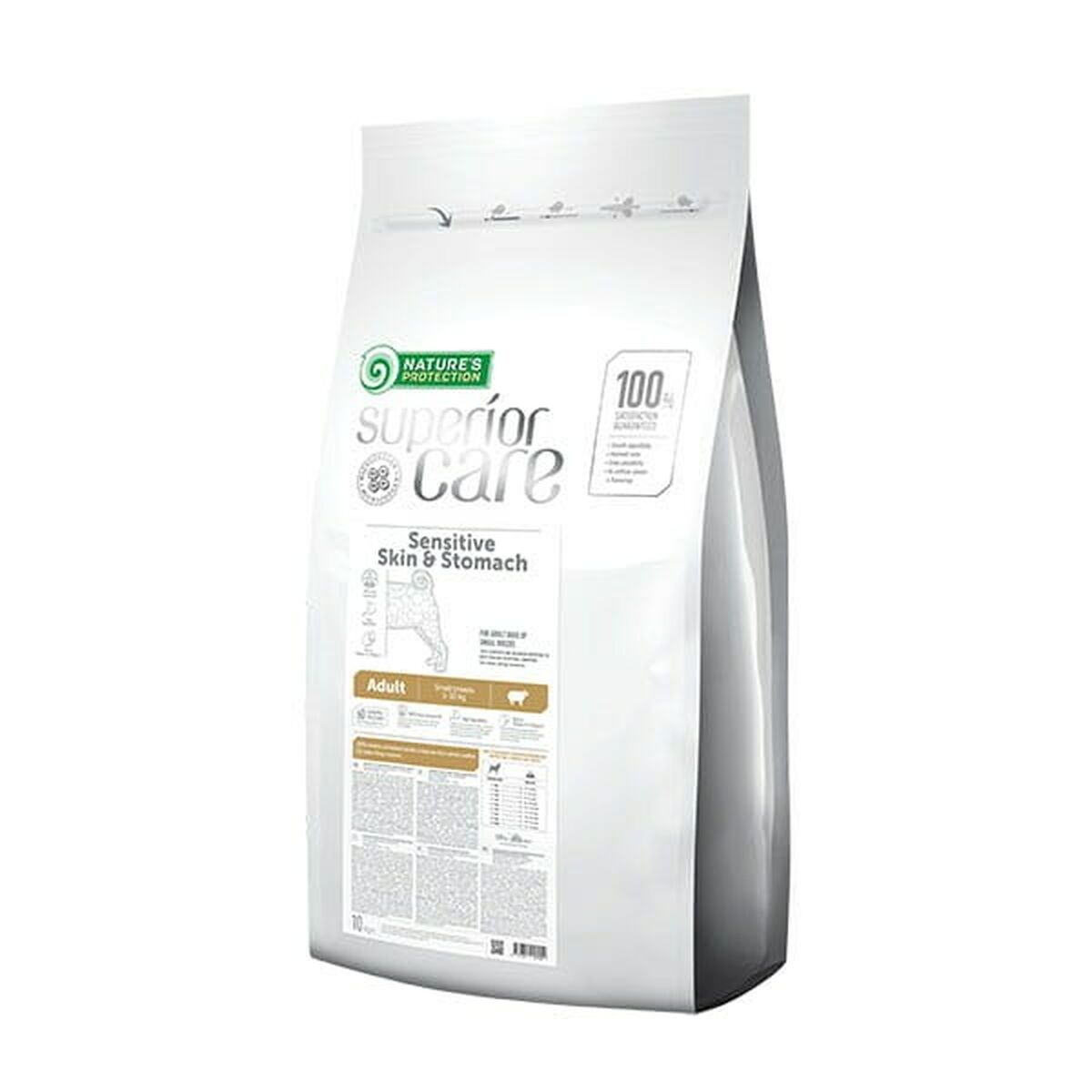Foder NATURE'S PROTECTION Superior Care Skin & Stomach Lamm 10 kg