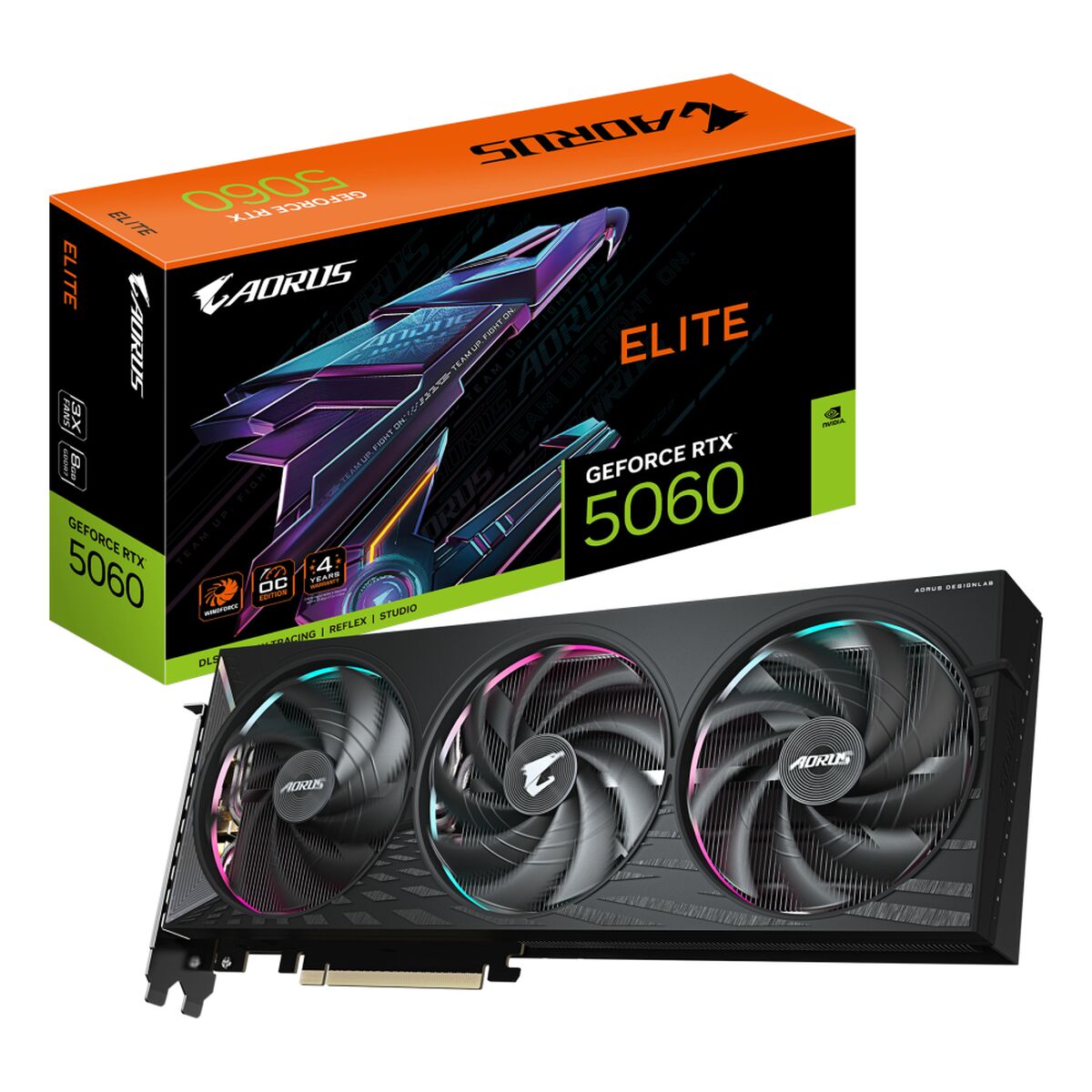 Grafikkort Gigabyte 9VN5060AE-00-G10 GEFORCE RTX 5060 8 GB GDDR7