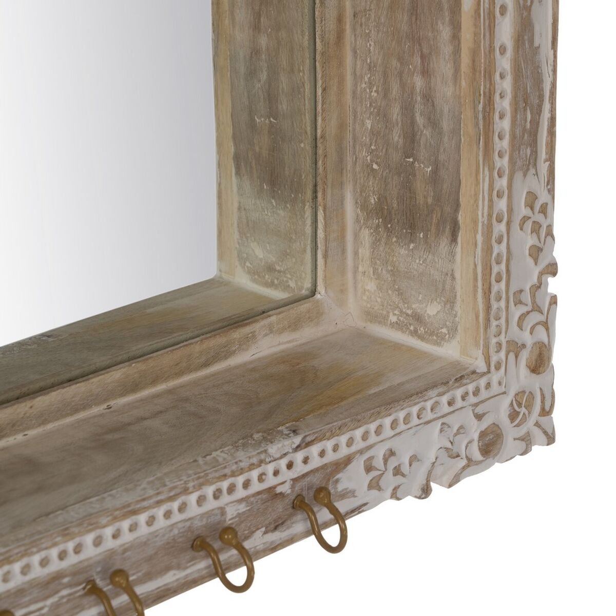 Väggspegel Vit Beige Vertikalt 61 x 10,79 x 38 cm - 4