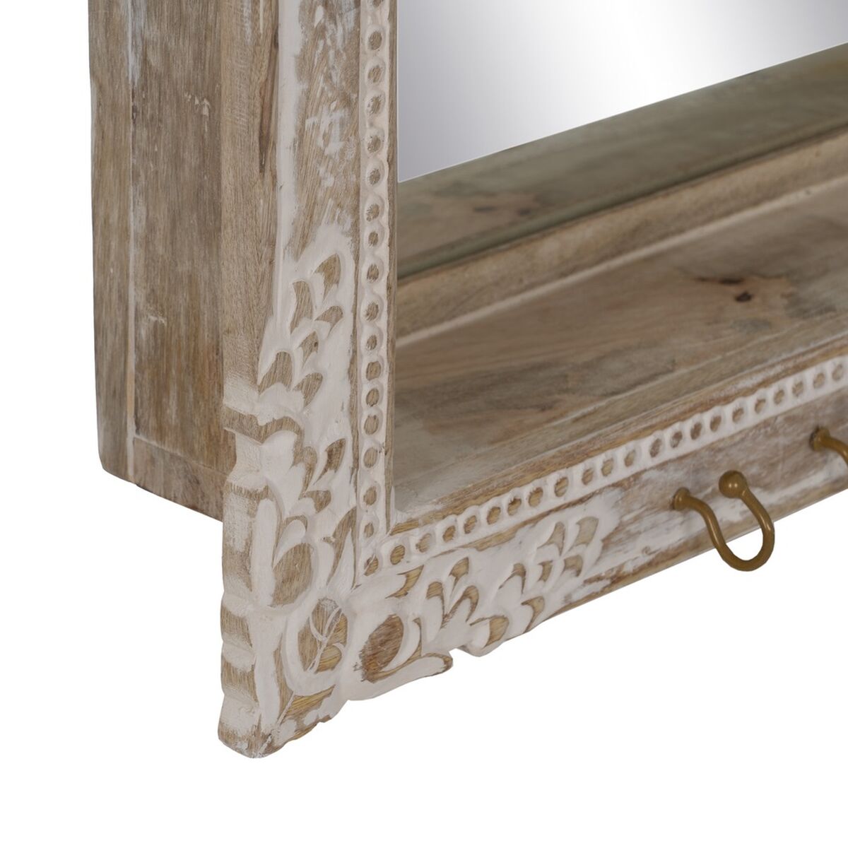 Väggspegel Vit Beige Vertikalt 61 x 10,79 x 38 cm - 7