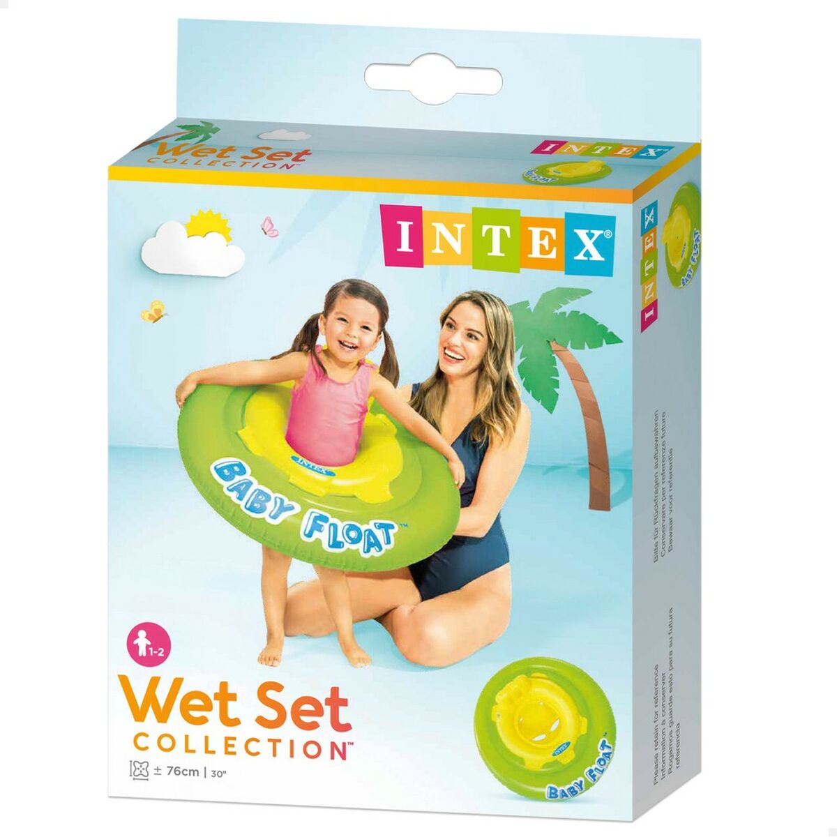 Flytetyg för barn Intex Gul Grön Ø 76 cm (12 antal) - 3