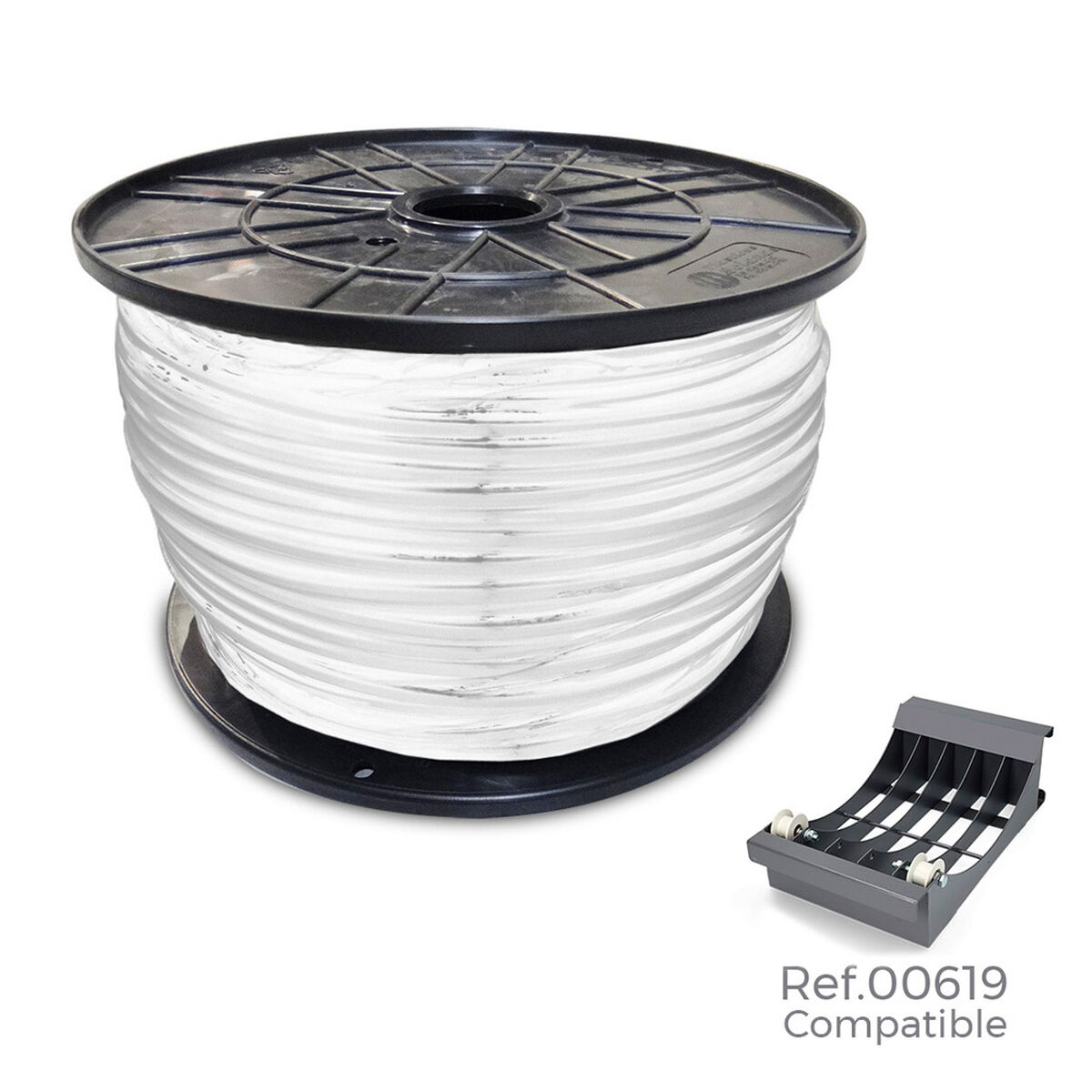 Parallel interfacekabel Sediles 28978 3 x 1,5 mm Vit 200 m Ø 400 x 200 mm - 2