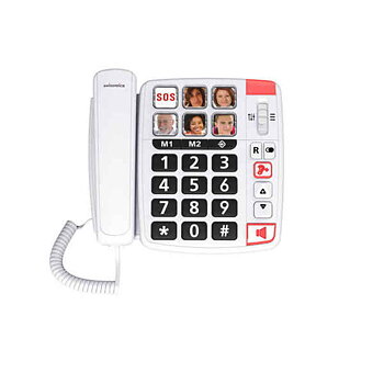 Fasttelefon för Seniorer Swiss Voice Xtra 1110 Vit
