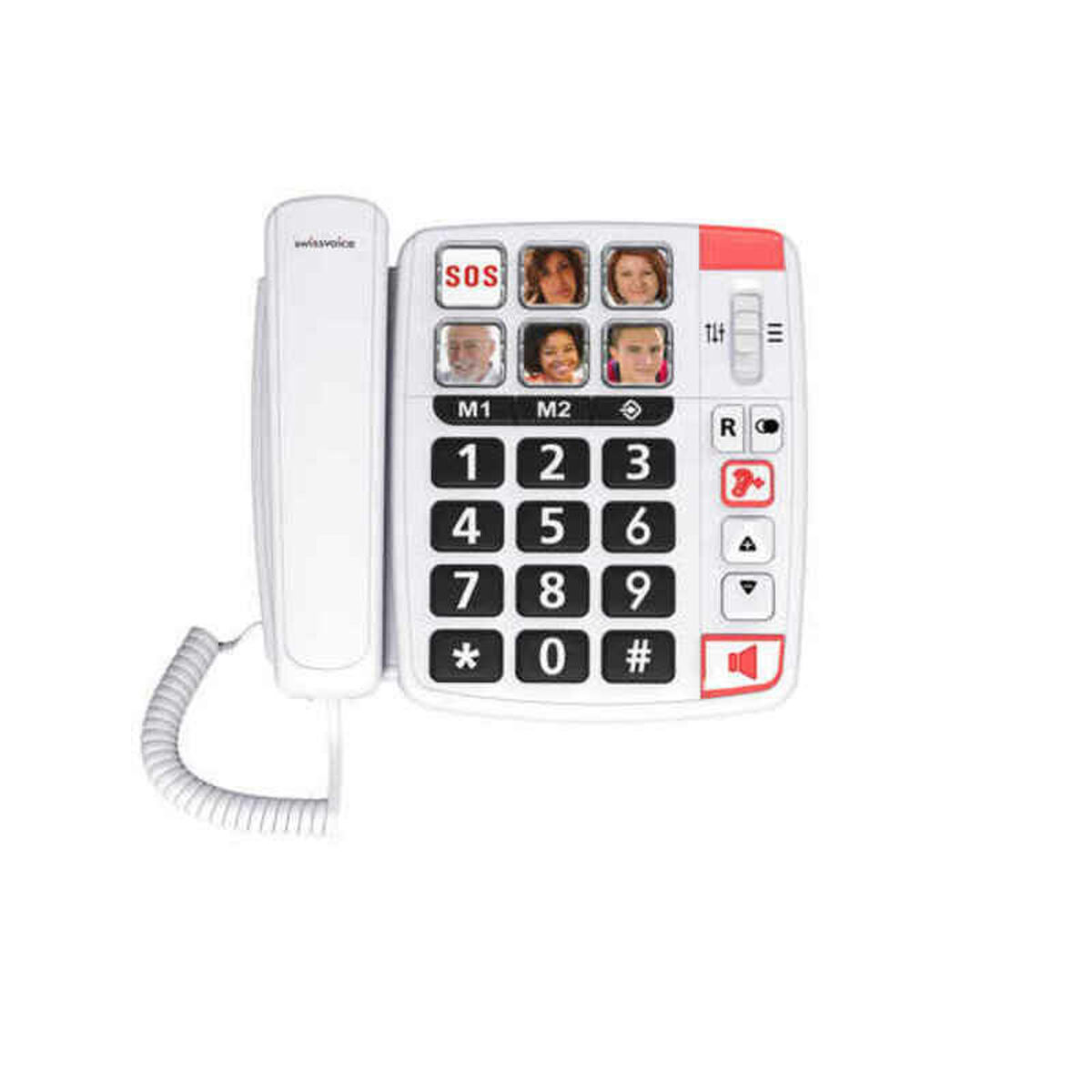 Fasttelefon för Seniorer Swiss Voice Xtra 1110 Vit - 3