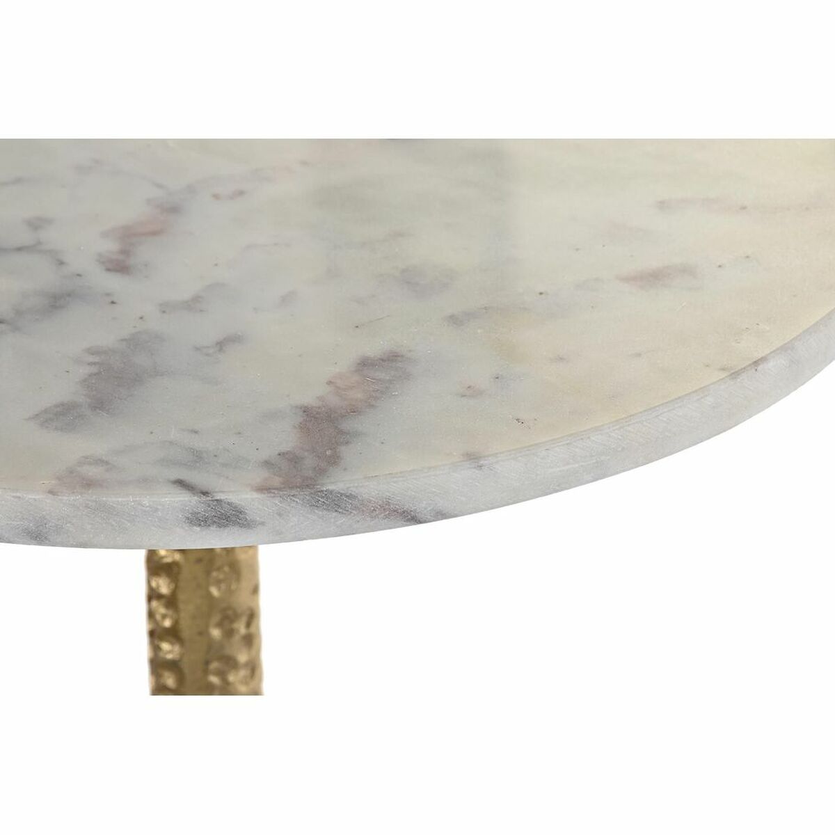 Sidobord DKD Home Decor Vit Gyllene 40 x 40 x 61 cm - 2
