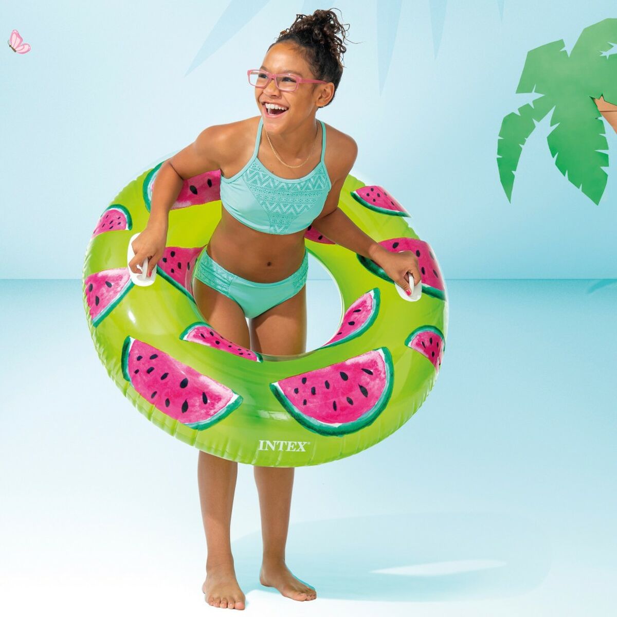 Badring Donut Intex Tropical Fruits Ø 107 cm (12 antal) - 6