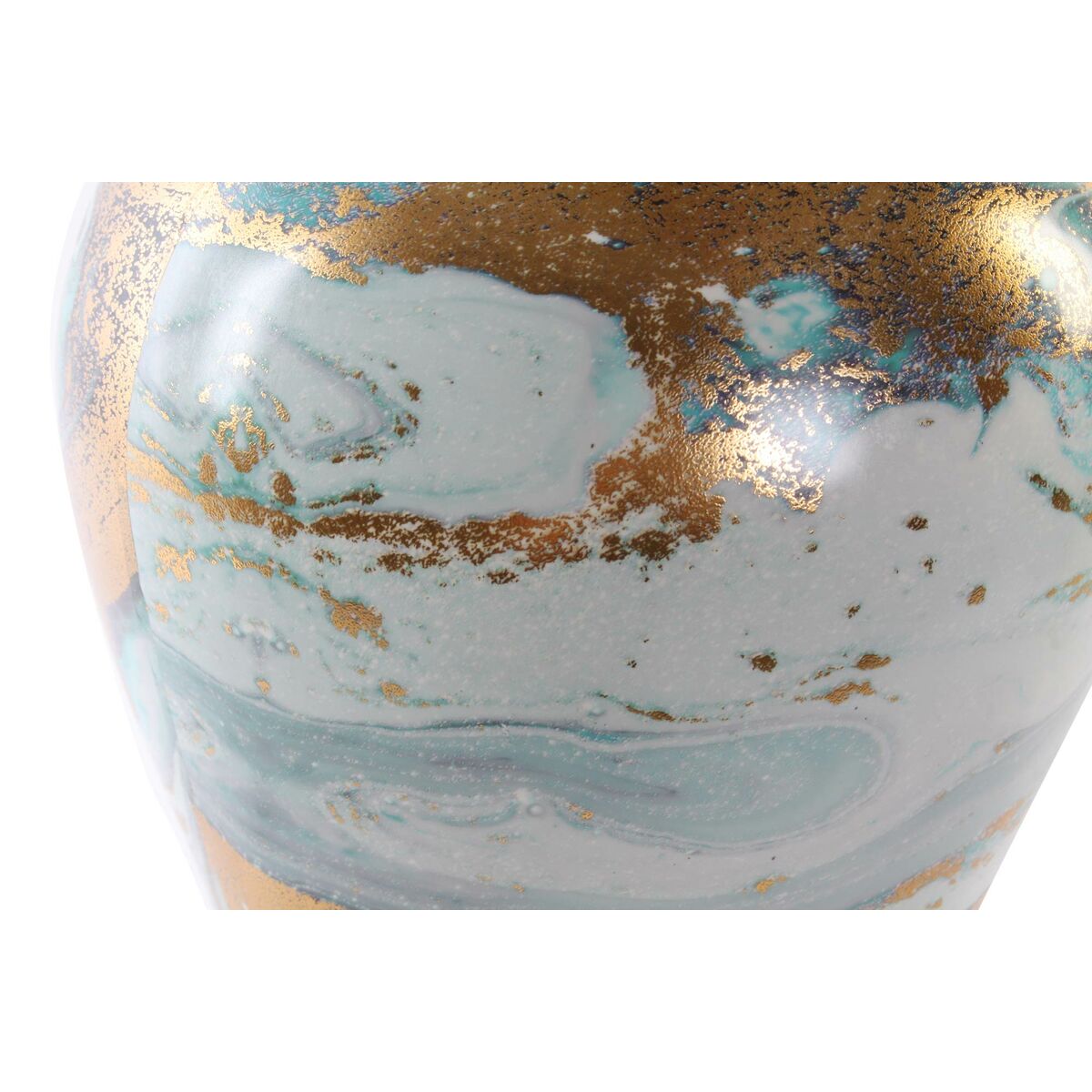 Vas DKD Home Decor Porslin Blå Modern (22 x 22 x 41 cm) - 9