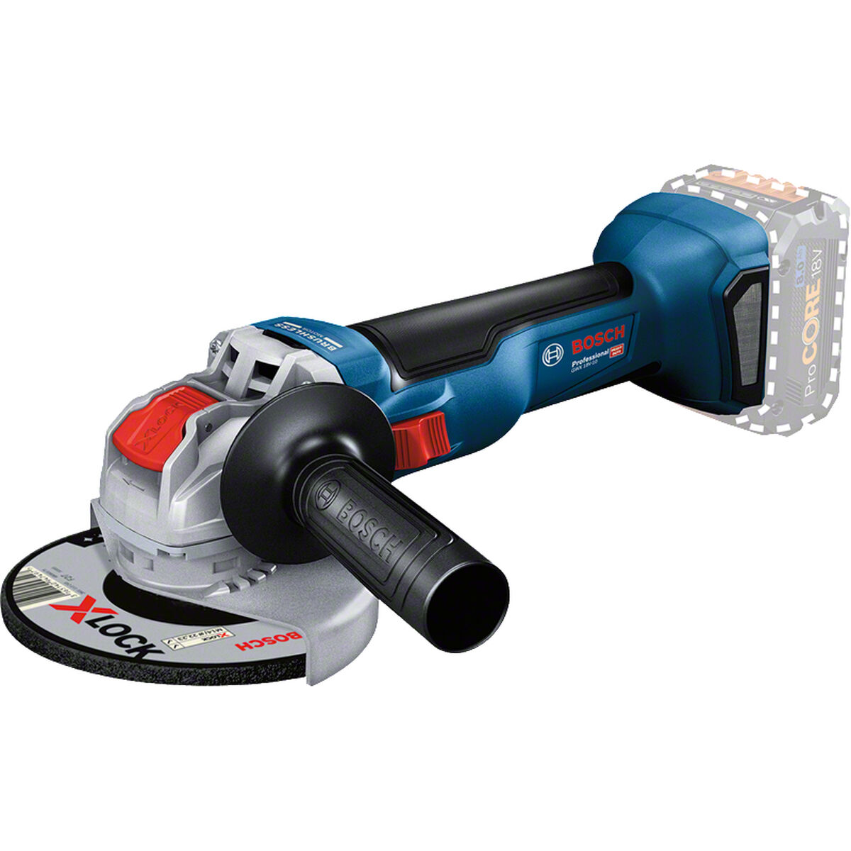 Vinkelslip BOSCH Professional X-LOCK GWX 18V-10 18 V 125 mm - 2