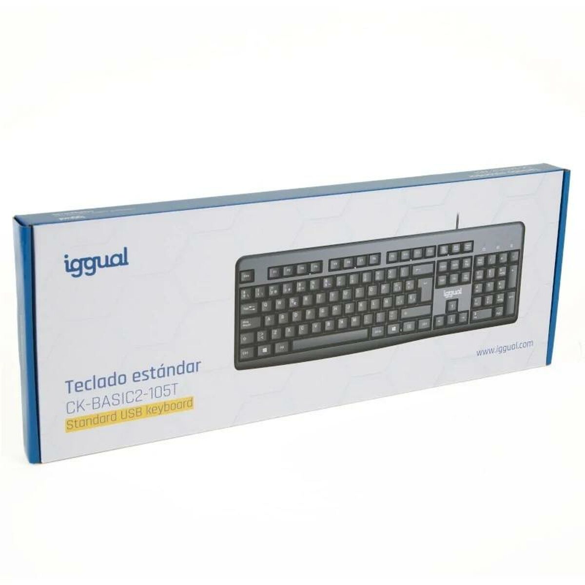 Tangentbord iggual CK-BASIC2-105T Qwerty Spanska - 2