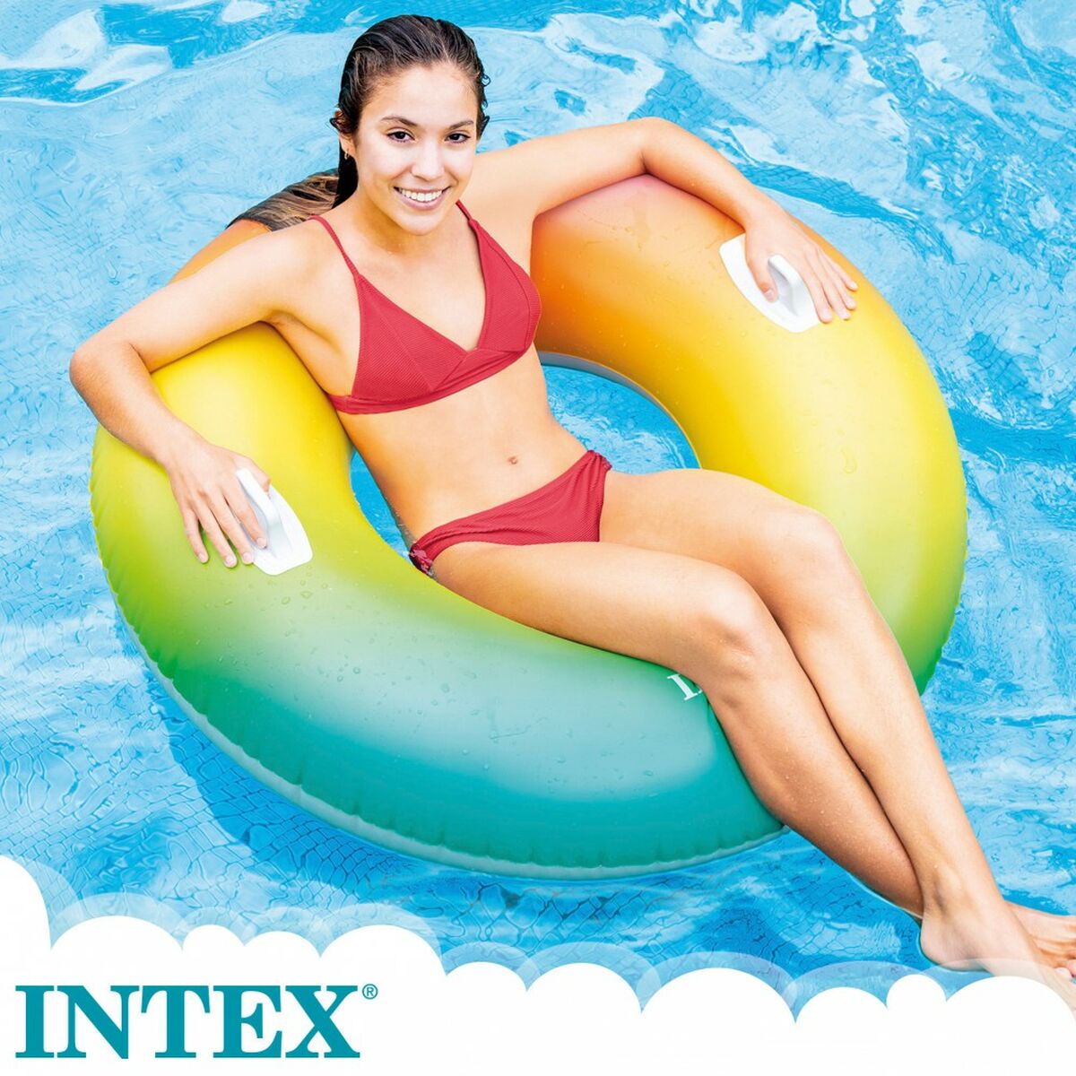 Uppblåsbart hjul Intex Nedbruten Ø 122 cm 122 x 122 cm (6 antal) - 3