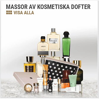 Massor av kosmetiska dofter