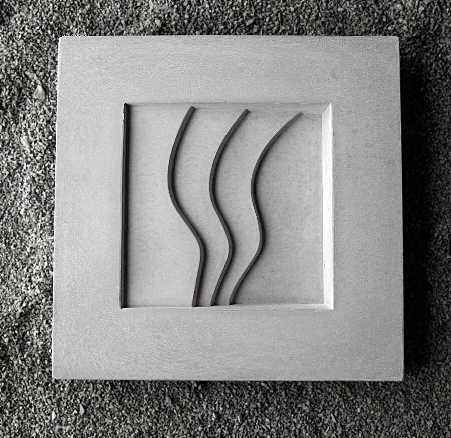 Wave birdbath Skulpturfabrikens