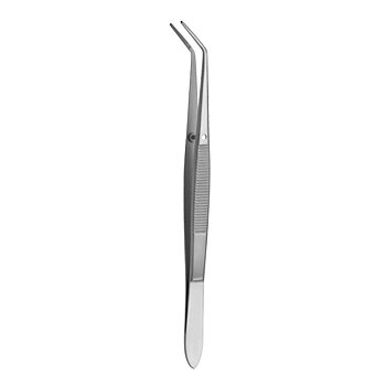 Flagg Tweezer, Half Serrated, Fig 3., 16cm