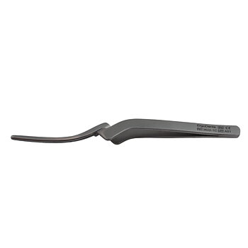 Miller Tweezer, Serrated, Curved, 16cm