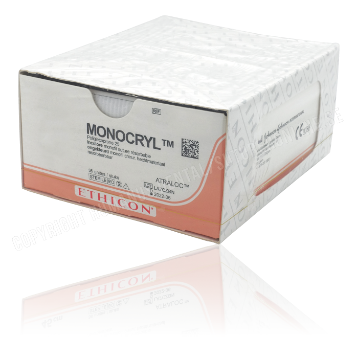 New ETHICON Y427H Monocryl* (Poliglecaprone 25) Suture Undyed