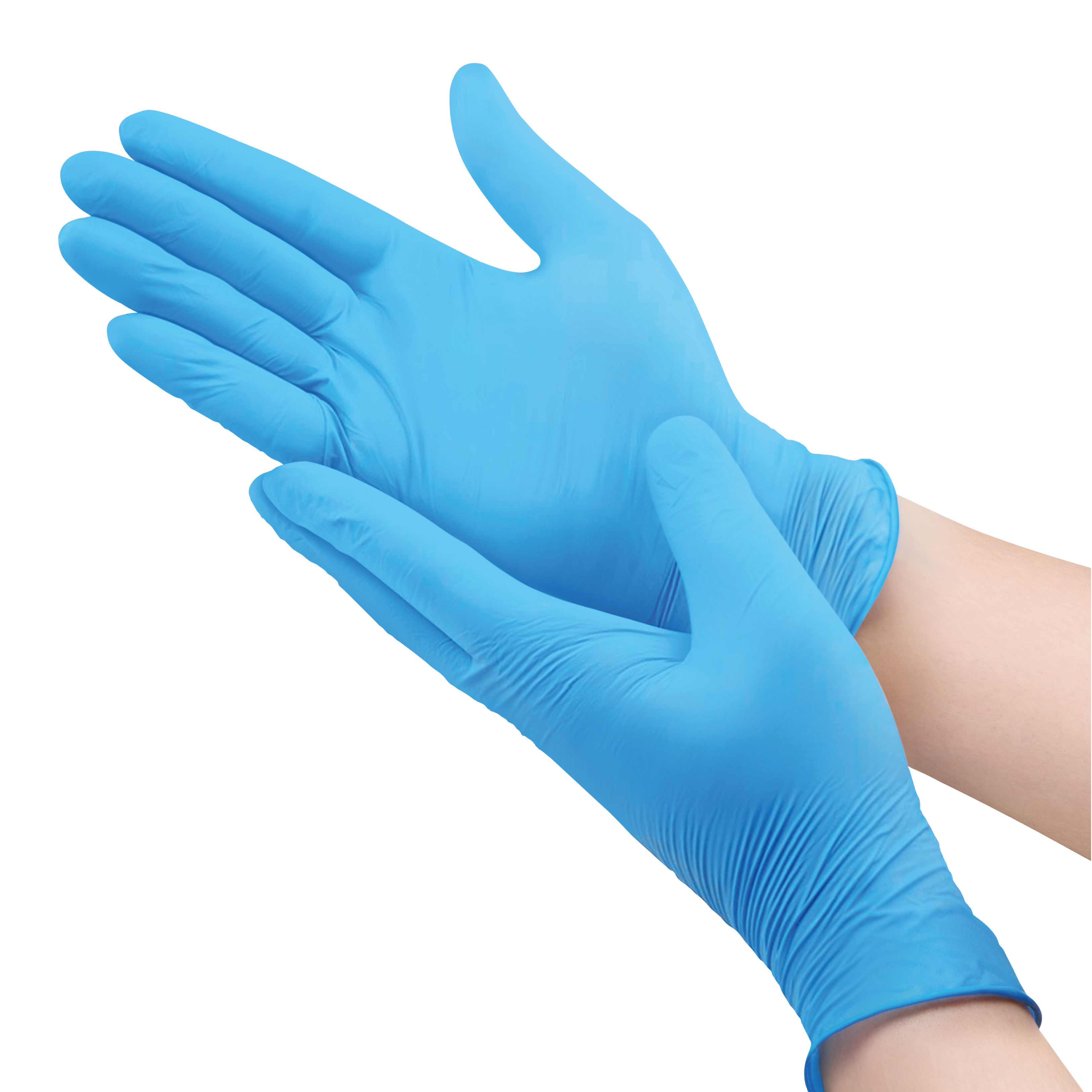 Examination glove nitrile L Blue 10 x 100 pcs - 2