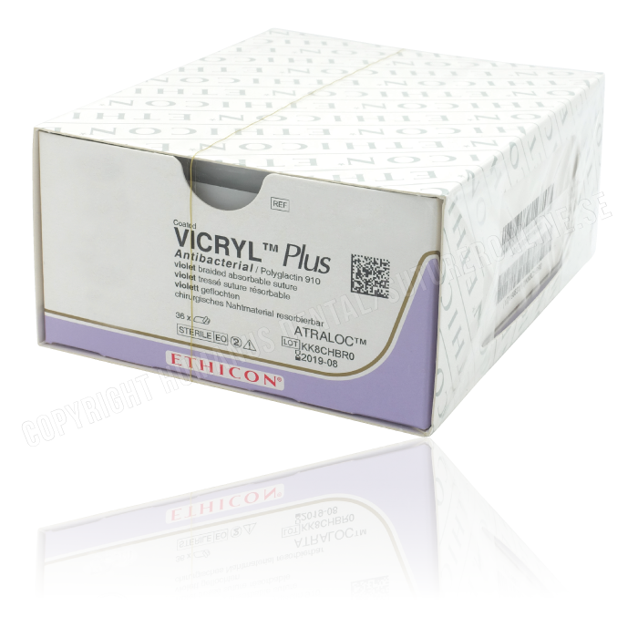 Vicryl Plus suture 2-0, VCP14H, UCLX needle, 70 cm purple