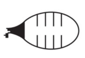 J-VAC bulb suction reservoir, 100 cc