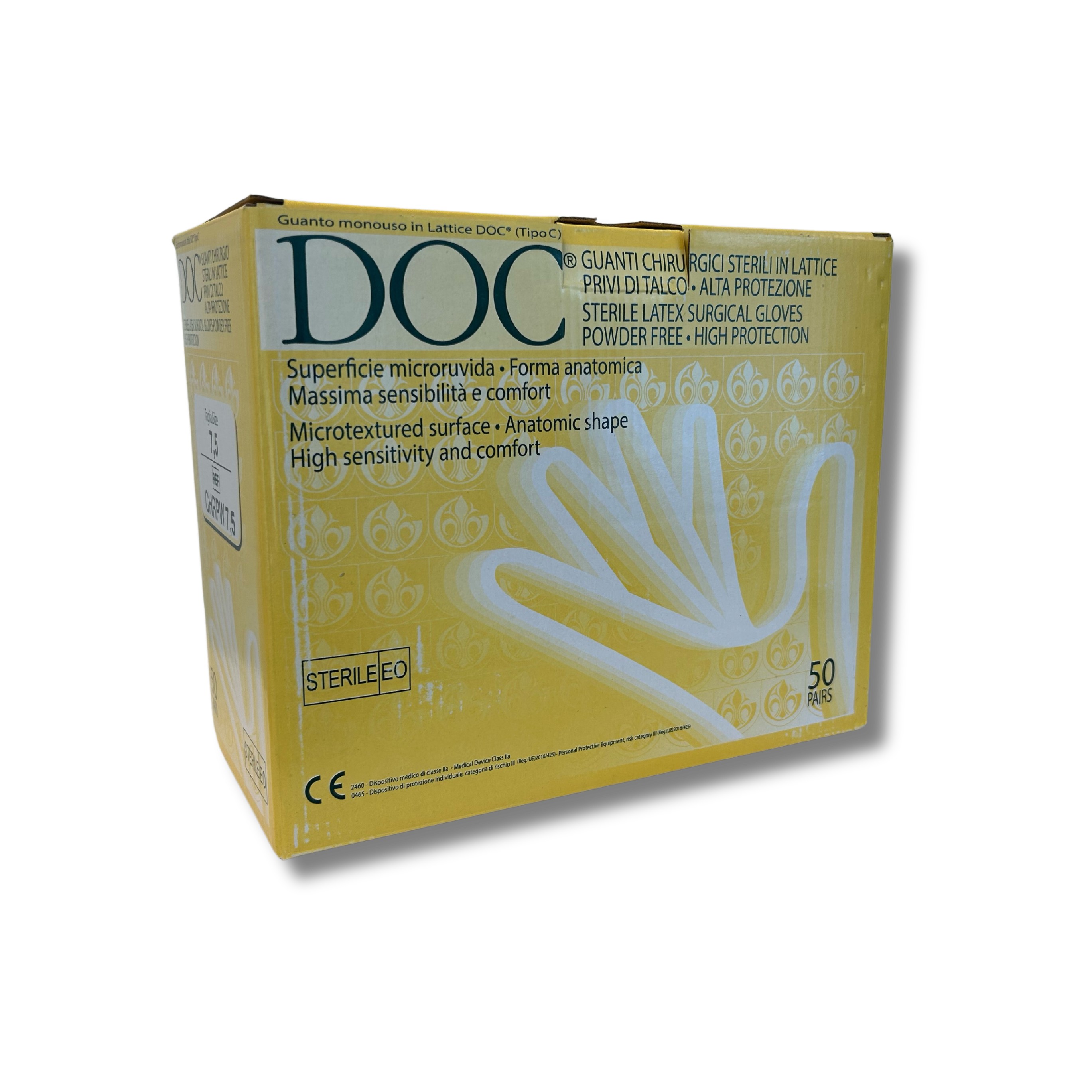 Surgical gloves latex sterile powder free size&nbsp;7,5