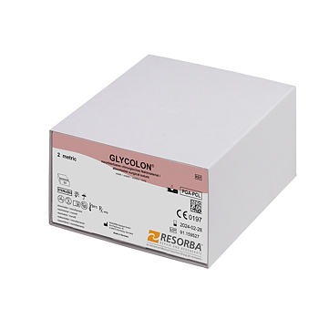 Glycolon sutur 4-0, PB41508, DSM13 needle, 45 cm violett, 24 st