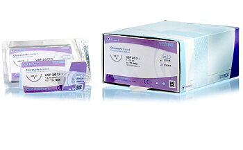 Chirasorb Plus suture 0, HRT 37 mm needle, 90 cm violet