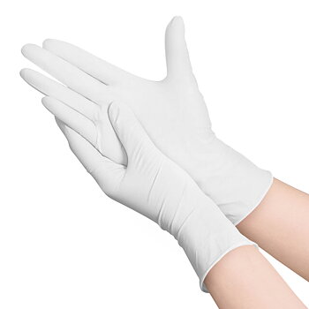 Examination glove nitrile M White 100 pcs