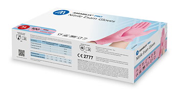 Examination glove nitrile XL Pink 100 pcs