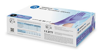 Examination glove sensitive nitrile L Purple 100 pcs