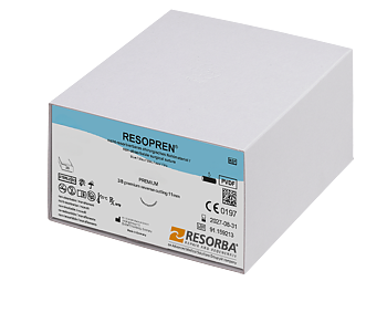 Resopren suture 6-0, 771526, DSM13 needle, 45 cm blue, 36 pcs