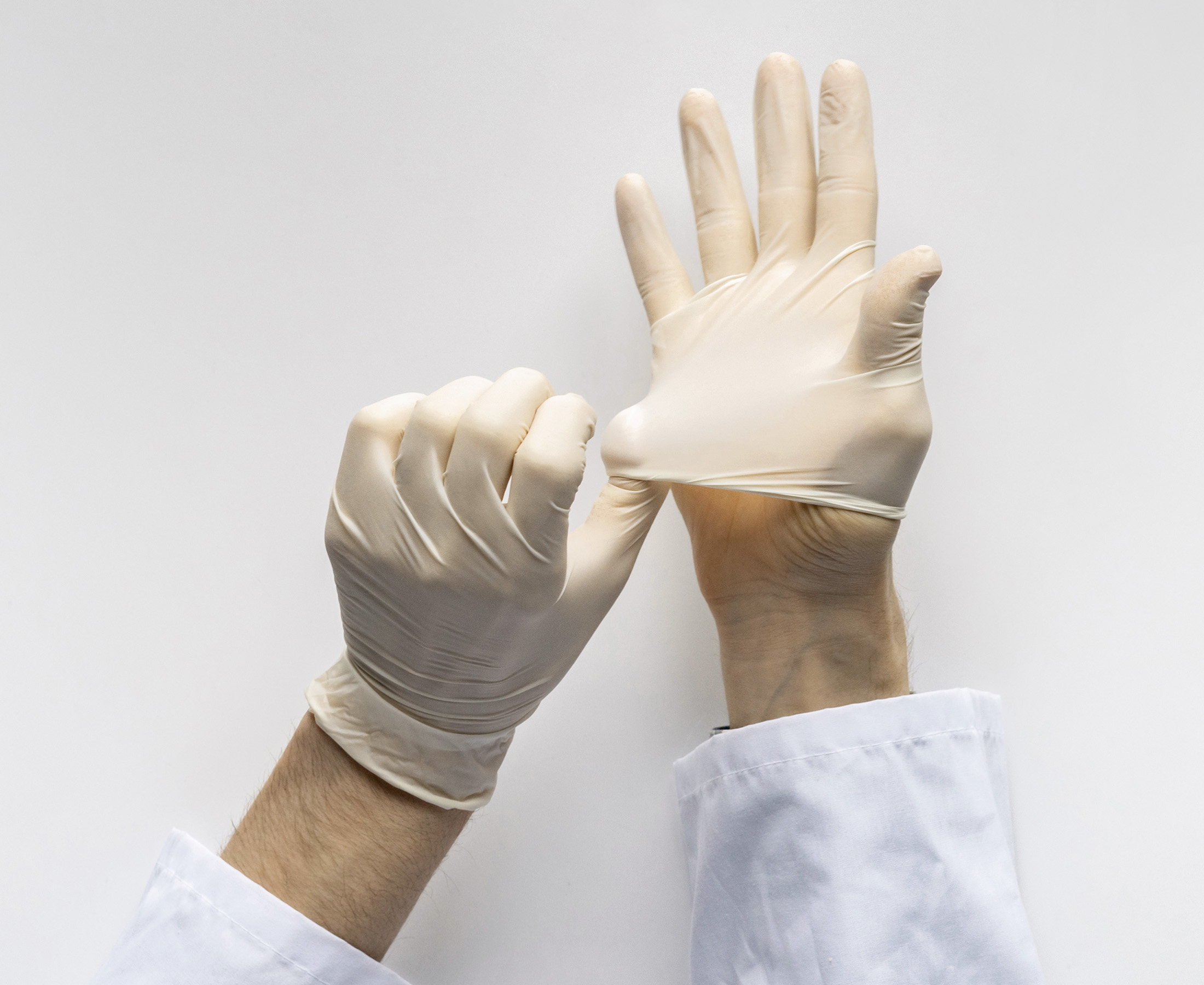 Disposable glove Hybrid+ S Yellow 10 x 100 pcs - 5