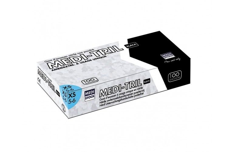 Examination gloves black, L, 100 pcs  - 3