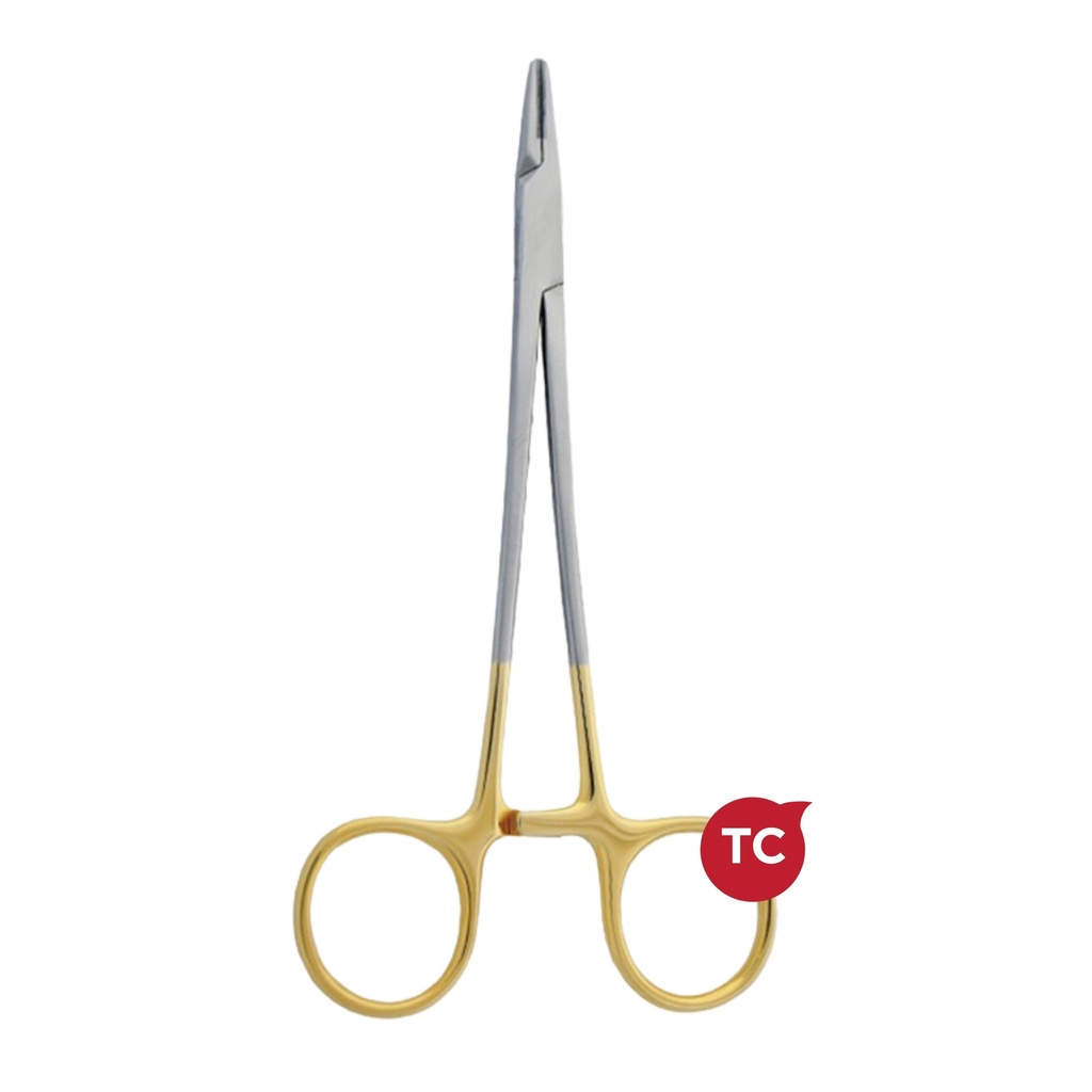 Crile-Wood Needle Holder, Straight, 18cm, TC