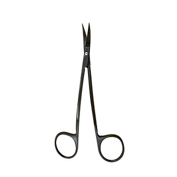 La Grange Scissor, Double Curved, 11.5 cm, Black, Super-cut, TC
