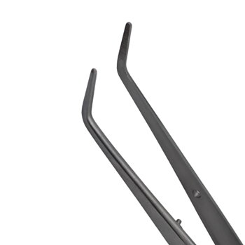 College Tweezer, Long Serrated, 15cm