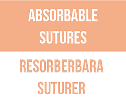 Absorbable sutures