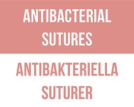 Antibacterial sutures