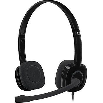 Logitech Stereo H151 Trådbundna Hörlurar Svarta