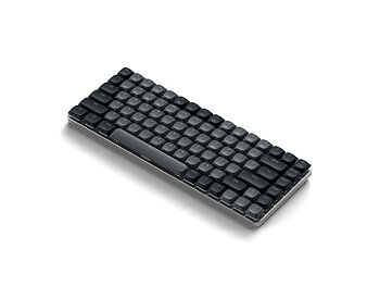 Satechi sM1 Slim mekaniskt bakbelyst Bluetooth tangentbord nordisk layout Mörk